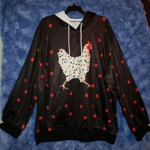 Pixie Lady 2XL Chicken sweatshirt NWT